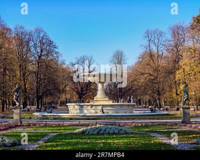 Brunnen im sächsischen Garten, Warschau, Masowisches Woiwodschaft, Polen Stockfoto