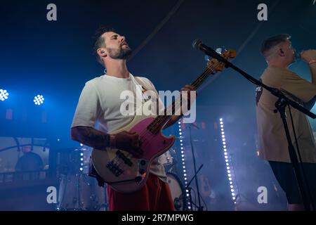 Bergen, Norwegen. 15. Juni 2023. Die englische Indie-Rockband The Reytons führt während des norwegischen Musikfestivals Bergenfest 2023 in Bergen ein Live-Konzert auf. (Foto: Gonzales Photo/Alamy Live News Stockfoto