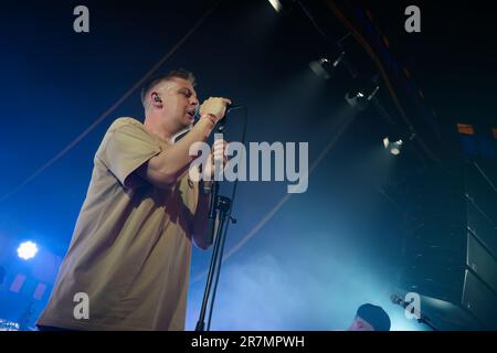 Bergen, Norwegen. 15. Juni 2023. Die englische Indie-Rockband The Reytons führt während des norwegischen Musikfestivals Bergenfest 2023 in Bergen ein Live-Konzert auf. (Foto: Gonzales Photo/Alamy Live News Stockfoto