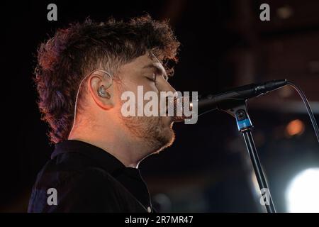 Bergen, Norwegen. 15. Juni 2023. Die schottische Rockband Twin Atlantic führt während des norwegischen Musikfestivals Bergenfest 2023 in Bergen ein Live-Konzert auf. (Foto: Gonzales Photo/Alamy Live News Stockfoto