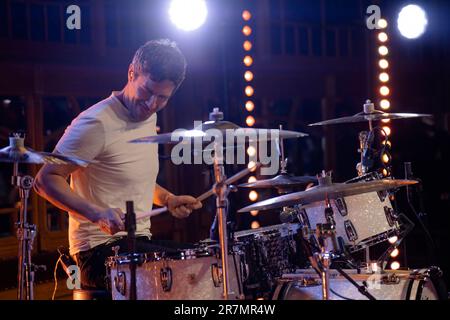 Bergen, Norwegen. 15. Juni 2023. Die schottische Rockband Twin Atlantic führt während des norwegischen Musikfestivals Bergenfest 2023 in Bergen ein Live-Konzert auf. (Foto: Gonzales Photo/Alamy Live News Stockfoto