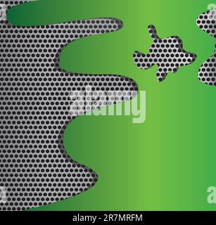Vector Metal Grill Nahtloses Muster.Tintenraum für Text auf metallischem Hintergrund. Stock Vektor