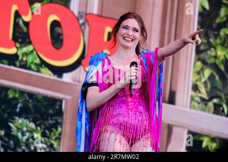 Newport, Großbritannien. 16. Juni 2023. „Disco Queen“, englische Sängerin, Songwriterin und Model Sophie Michelle Ellis-Bextor, live auf der Bühne des Isle of Wight Festivals in Newport. (Foto: Dawn Fletcher-Park/SOPA Images/Sipa USA) Guthaben: SIPA USA/Alamy Live News Stockfoto