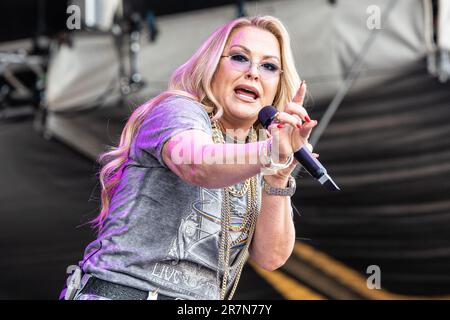 Anastacia tritt im Juni 2023 live in Oslo auf Stockfoto