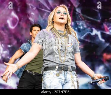 Anastacia tritt im Juni 2023 live in Oslo auf Stockfoto