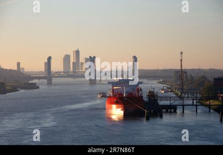 Rotterdamer Seehafen Stockfoto