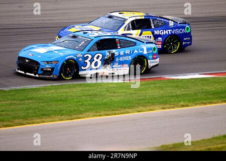 Madison, IL, USA - 4. Juni 2023: World Wide Technology Raceway, NASCAR, „Enjoy Illinois 300" Todd Gilliland Stockfoto