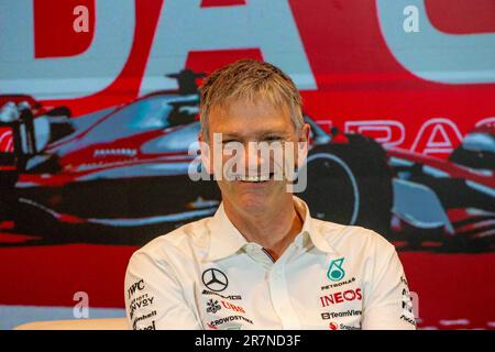 James Allison (GBR) Mercedes-AMG Petronas F1 Team.am Freitag, day2 Uhr, des FORMEL 1 PIRELLI GRAND PRIX DU CANADA 2023 - vom 15. Bis 18. Juni 2023 in Montreal, Quebec, Kanada Stockfoto
