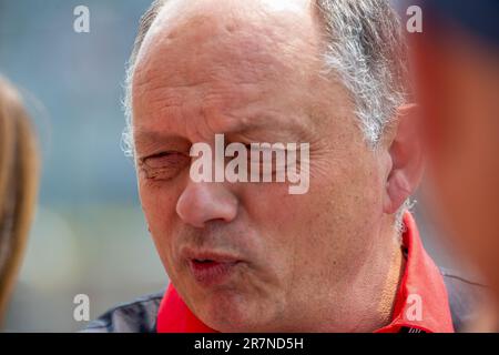 Frederic Vasseur (FRA) - Scuderia Ferrari Team Principal.am Freitag, den day2. Juli, der FORMEL 1 PIRELLI GRAND PRIX DU CANADA 2023 - vom 15. Bis 18. Juni 2023 in Montreal, Quebec, Kanada Stockfoto