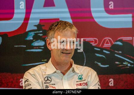 James Allison (GBR) Mercedes-AMG Petronas F1 Team&#XA;am Freitag, day2 Uhr, des FORMEL 1 PIRELLI GRAND PRIX DU CANADA 2023 - vom 15. Bis 18. Juni 2023 in Montreal, Quebec, Kanada Stockfoto