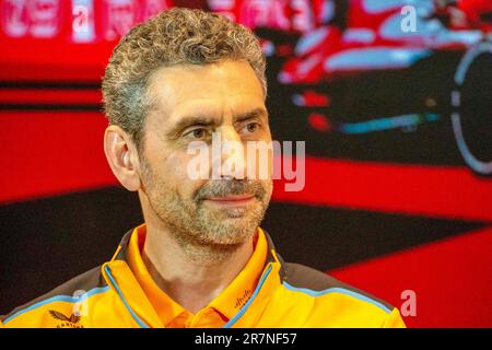 Andrea Stella (ITA) McLaren F1 Team Principal&#XA;während des day2. Freitags des FORMEL 1 PIRELLI GRAND PRIX DU, Kanada. , . In Montreal, Quebec, Kanada Kredit: Live Media Publishing Group/Alamy Live News Stockfoto