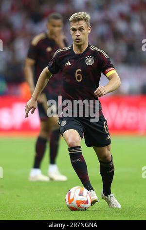 Joshua Kimmich aus Deutschland während des internationalen Freundschaftsspiels zwischen Polen und Deutschland am 16. Juni 2023 bei PGE Narodowy in Warschau, Polen Stockfoto