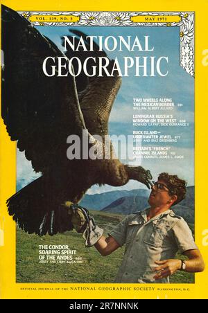 Titelseite des Magazins National Geographic, Mai 1971, Vereinigte Staaten von Amerika Stockfoto