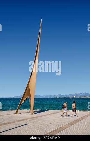 Route des Camino de Ronda de Salou, 6,5 km magische Orte und unglaubliche Landschaften. Provinz Tarragona, goldene Küste, Katalonien, Spanien, Europa Stockfoto