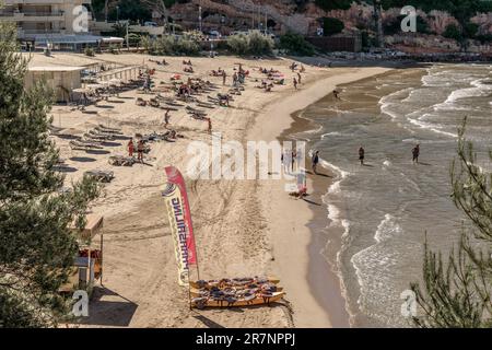 Route des Camino de Ronda de Salou, 6,5 km magische Orte und unglaubliche Landschaften. Provinz Tarragona, goldene Küste, Katalonien, Spanien, Europa Stockfoto