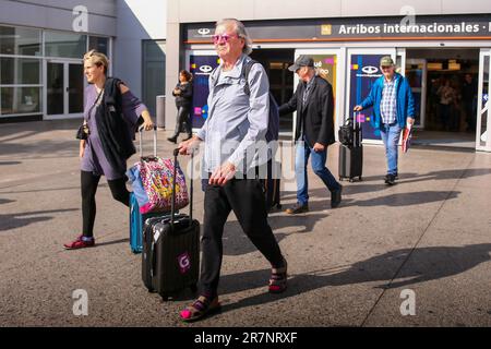 Deep Purple, Ankunft in Buenos Aires Stockfoto