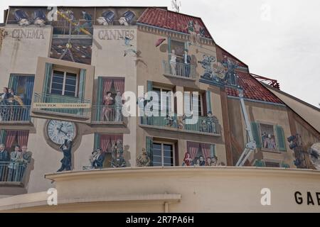 Cannes, Frankreich. 18. Mai 2023. Blick auf den Busbahnhof von Cannes während des Internationalen Filmfestivals 76. Stockfoto