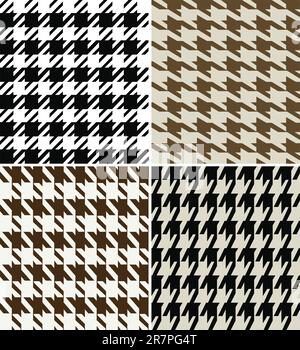 Nahtloses Hahnentrittmuster Stock Vektor