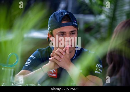 Nyck De Vries (NED) - Scuderia AlphaTauri.an Tag 1 der FORMEL 1 PIRELLI GRAND PRIX DU CANADA 2023 - vom 15. Bis 18. Juni 2023 in Montreal, Quebec, Kanada Stockfoto