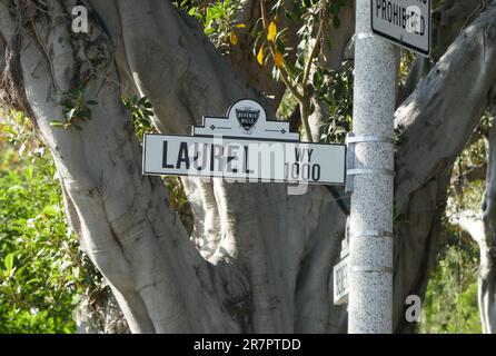 Beverly Hills, Kalifornien, USA 16. Mai 2023 Laurel Way am 17. Juni 2023 in Beverly Hills, Kalifornien, USA. Foto: Barry King/Alamy Stock Photo Stockfoto