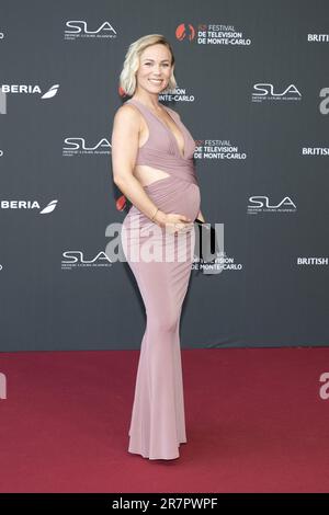 Emmanuelle Berne besucht den roten Teppich während des Monte Carlo TV Festivals 62. am 16. Juni 2023 in Monte-Carlo, Monaco. Foto: David Niviere/ABACAPRESS.COM Stockfoto