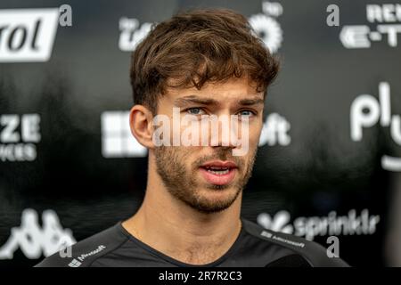 Montreal, Kanada. 15. Juni 2023. CIRCUIT GILLES VILLENEUVE, KANADA - 15. JUNI: Pierre Gasly, Alpine A523 während des kanadischen Grand Prix am Circuit Gilles Villeneuve am Donnerstag, 15. Juni 2023 in Montréal, Kanada. (Foto: Michael Potts/BSR Agency) Kredit: BSR Agency/Alamy Live News Stockfoto