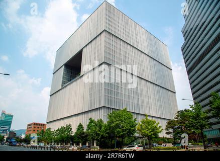 Amorepacific Group, 15. Juni 2023 : der Hauptsitz des kosmetischen Riesen Amorepacific Group in Seoul, Südkorea. Kredit: Lee Jae-Won/AFLO/Alamy Live News Stockfoto