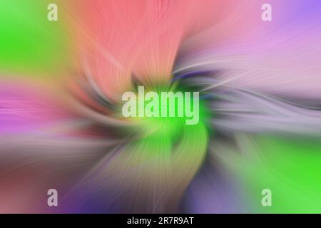 Verdrehte Linien, farbenfroher Hintergrund, verschwommene farbige Linien im Hintergrund. Wunderschöner, abstrakter Hintergrund Stockfoto