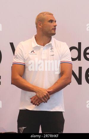 Rennes, Frankreich. 17. Juni 2023. MANAUDOU Florent während der französischen Elite-Schwimmmeisterschaft am 16. Juni 2023 in Rennes, Frankreich. Foto: Laurent Lairys /ABACAPRESS.COM Kredit: Abaca Press/Alamy Live News Stockfoto