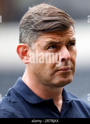 St Helens Cheftrainer Paul Wellens während des Viertelfinales des Betfred Challenge Cup im MKM Stadium, Hull. Foto: Samstag, 17. Juni 2023. Stockfoto