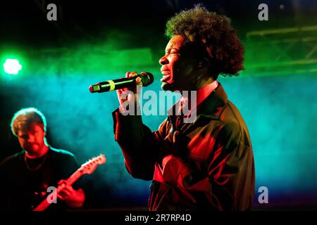 Mailand, Italien. 16. Juni 2023. David Burke, beruflich als D4VD bekannt, tritt live auf der Bühne des Circolo Magnolia während der „Petals to Thorns Tour“ auf. Kredit: Rodolfo Sassano/Alamy Live News Stockfoto