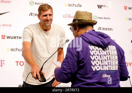 Dirk Nowitzki bei der Pressekonferenz zu den Special Olympics World Games Berlin 2023 in der Messe Berlin. Berlin, 17.06.2023 Stockfoto