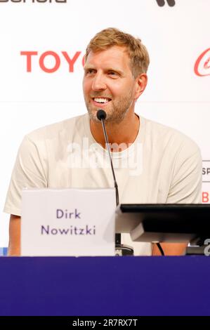 Dirk Nowitzki bei der Pressekonferenz zu den Special Olympics World Games Berlin 2023 in der Messe Berlin. Berlin, 17.06.2023 Stockfoto