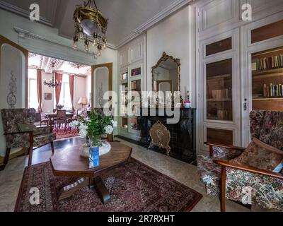 Dies ist das Innere des Hauses und des Museums im Talbot House in der belgischen Stadt Poperinge, die während des Ersten Weltkriegs als Pop bekannt war. Stockfoto