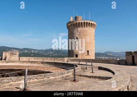 Innenansicht der Burg Bellver in Palma de Mallorca - Spanien. Stockfoto