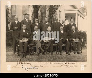 Herbert Hoover und sein Kabinett c. 1930 Stockfoto