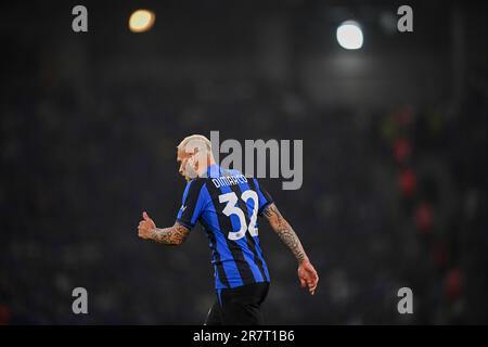 Istanbul, Türkei. 10. Juni 2023. Mailand Škriniar von Inter während des Finalspiels der UEFA Champions League zwischen Manchester City und Inter im Atatürk-Olympiastadion gesehen. Endstand: Manchester City 1:0 Inter. (Foto: Mohammad Javad Abjoushak/SOPA Images/Sipa USA) Guthaben: SIPA USA/Alamy Live News Stockfoto