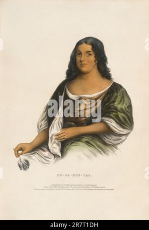 Po-Ca-Hon-tas 1842 Stockfoto