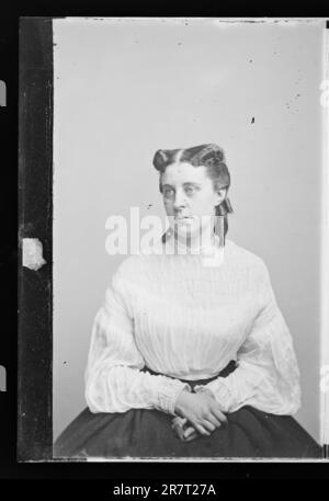 Nicht identifizierte Frau c. 1860-1870 Stockfoto