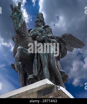 Kaiser-Wilhelm-Denkmal an der Deutschen Ecke, Koblenz, Rheinland-Pfalz, Deutschland Stockfoto