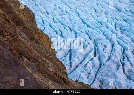Skaftafell-Gletscher, Austurland, Island Stockfoto