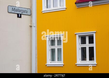 Isafjordur, Vestfirdir, Island Stockfoto