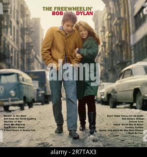 Portada de Album Bob Dylan, der FreeWheelin Bob Dylan1969. Stockfoto