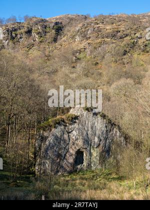 Kanzelgestein, Lake Lomond, Schottland. Stockfoto