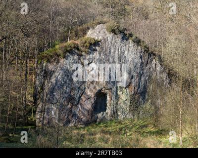 Kanzelgestein, Lake Lomond, Schottland. Stockfoto