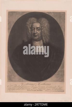 Cotton Mather c. 1860 Neuauflage des Originals aus dem Jahr 1728 Stockfoto