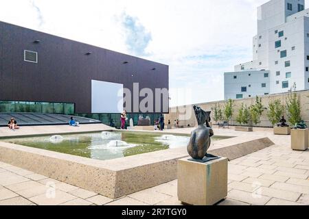 Auf dem Dach der Winnipeg Art Gallery, Winnipeg, Manitoba, Kanada Stockfoto