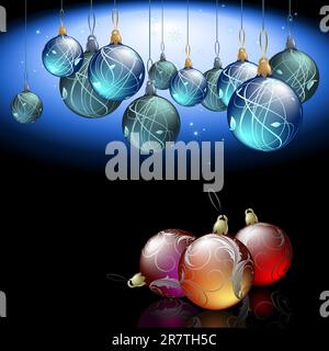 weihnachtshintergrund. Diese Abbildung kann als Designerarbeit nützlich sein Stock Vektor