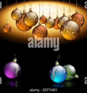 weihnachtshintergrund. Diese Abbildung kann als Designerarbeit nützlich sein Stock Vektor