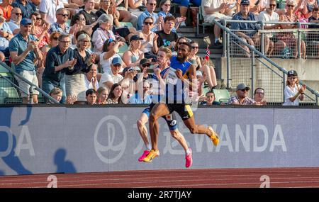 Matthew Hudson-Smith von GB & NI nimmt am 15. An den Men's 400m bei den Oslo Bislett Games, Wanda Diamond League, Bislett Stadium, Oslo Norwegen Teil Stockfoto